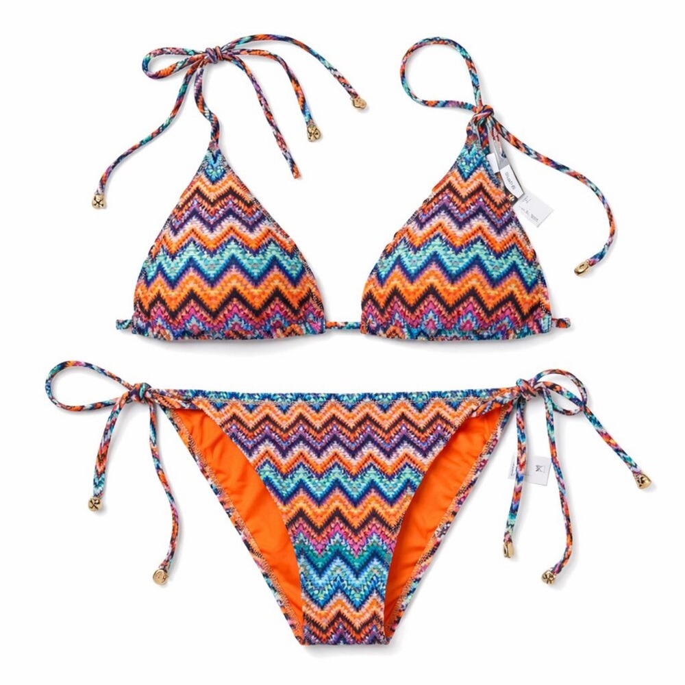 MILLY Bikini Set Women’s Size small | Designer Two Piece Swimsuit Multicolor nwt - Picture 1 of 7